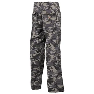 Cargohose, "Defense", combat-, camo, PT, vintage trash wash