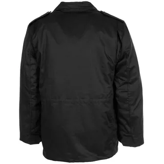 US Feldjacke M65, schwarz, m. auskn. Steppfutter