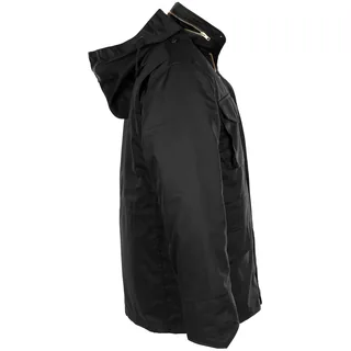 US Feldjacke M65, schwarz, m. auskn. Steppfutter