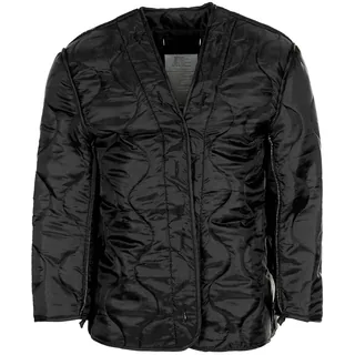 US Feldjacke M65, schwarz, m. auskn. Steppfutter