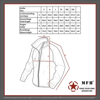 US Unterziehjacke, "Tactical", schwarz