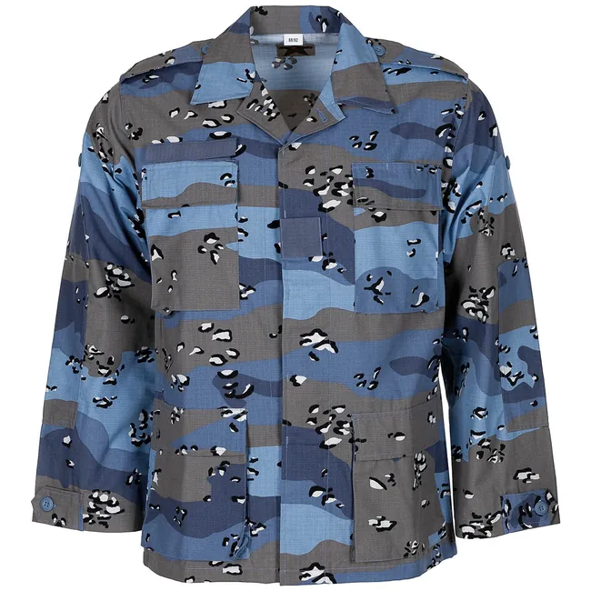 US BDU Feldjacke, Rip Stop, chocolate chip blue camo
