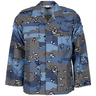 US BDU Feldjacke, Rip Stop, chocolate chip blue camo