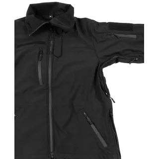 Softshell Jacke, "High Defence", schwarz