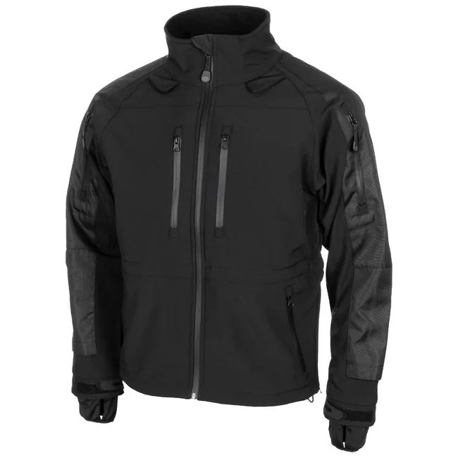 Softshell Jacke, "Protect", schwarz