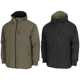Thermojacke, wendbar, oliv/schwarz