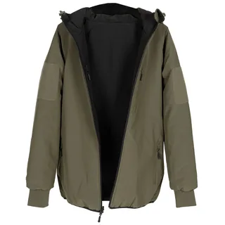 Thermojacke, wendbar, oliv/schwarz