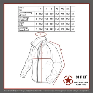Thermojacke, wendbar, oliv/schwarz