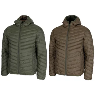 Thermojacke, wendbar, gesteppt, oliv/braun