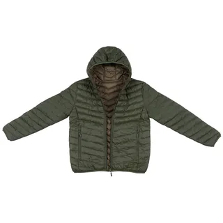 Thermojacke, wendbar, gesteppt, oliv/braun
