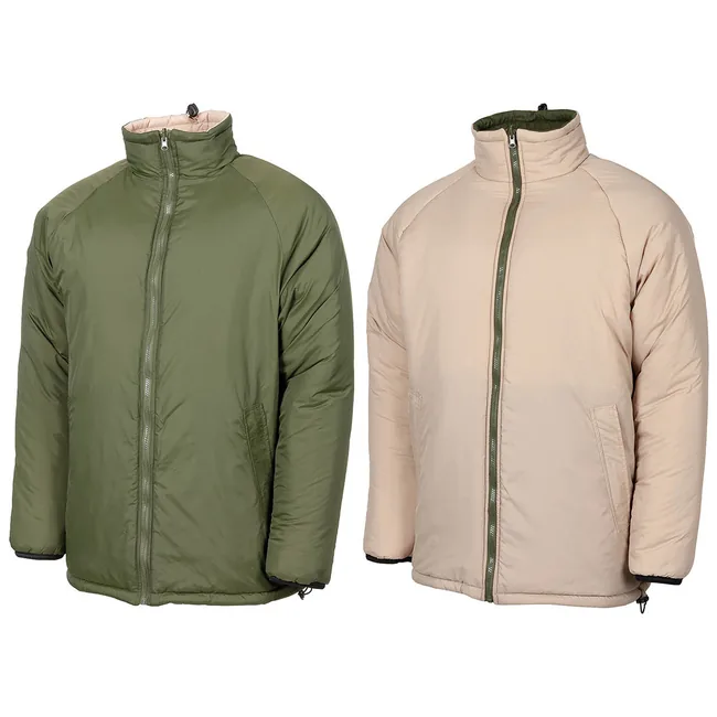 Brit. Thermojacke, wendbar, oliv/khaki