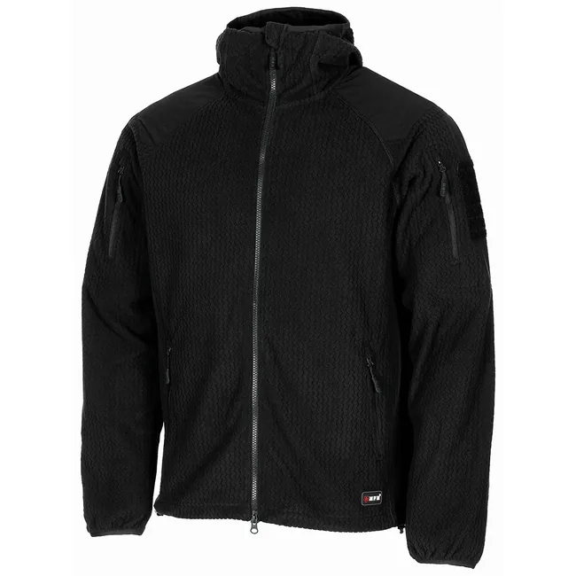 Fleece-Jacke, "ViperGrid", schwarz