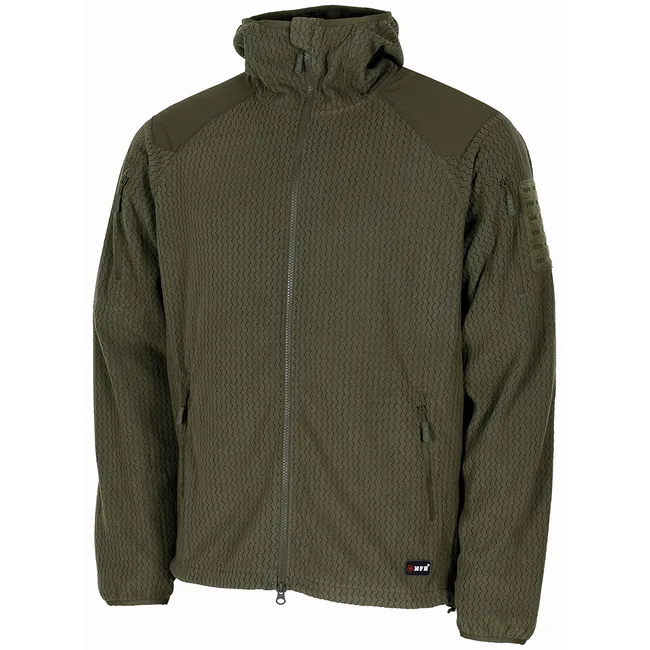 Fleece-Jacke, "ViperGrid", oliv
