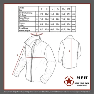 Fleece-Jacke, "Tactical", oliv