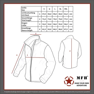 Fleece-Jacke, "Arber", schwarz