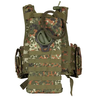 Weste, "Ranger", div. Taschen, flecktarn