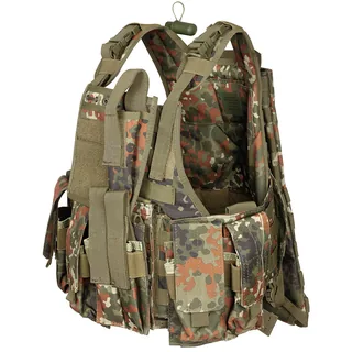 Weste, "Ranger", div. Taschen, flecktarn