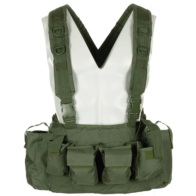 Chest Rig, 9 Taschen, oliv
