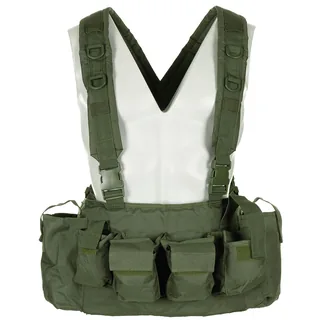 Chest Rig, 9 Taschen, oliv