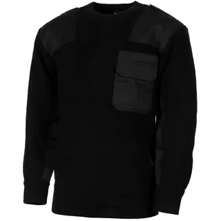 BW Pullover, mit Brusttasche, schwarz