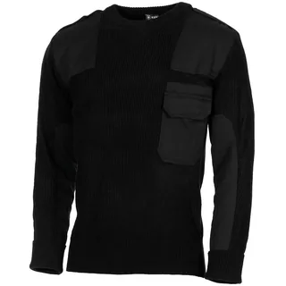 BW Pullover, mit Brusttasche, schwarz