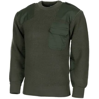 BW Pullover, mit Brusttasche, oliv