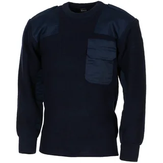 BW Pullover, mit Brusttasche, blau