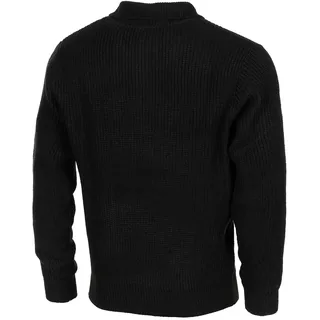 Pullover, "Troyer", schwarz, mit Reißverschluss