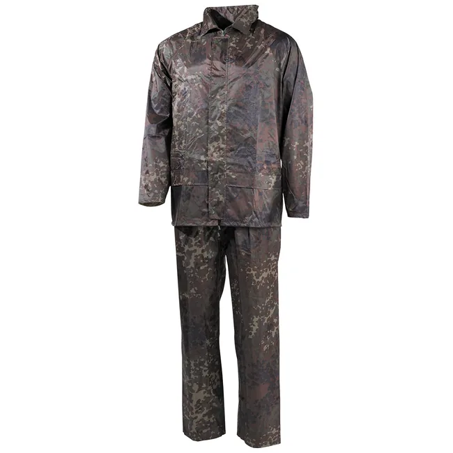 Regenanzug, 2-teilig, flecktarn