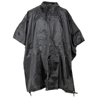 Poncho, Rip Stop, schwarz, ca. 144 x 223 cm