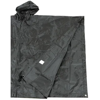 Poncho, Rip Stop, schwarz, ca. 144 x 223 cm