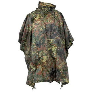 Poncho, Rip Stop, flecktarn, ca. 144 x 223 cm