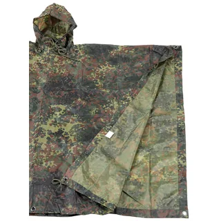Poncho, Rip Stop, flecktarn, ca. 144 x 223 cm