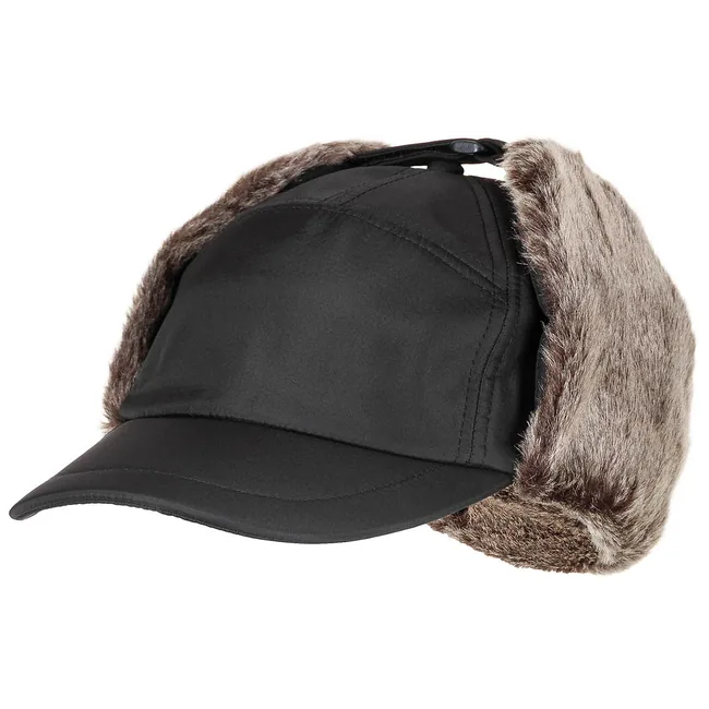 Winter Cap, "Trapper", schwarz