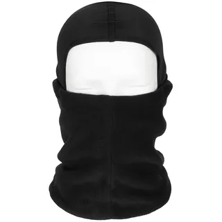 Rundschal, Fleece, schwarz, mit Kopfteil