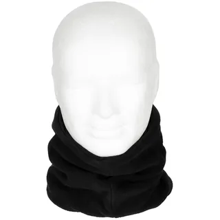 Rundschal, Fleece, schwarz, mit Kopfteil