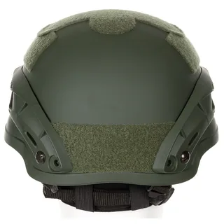 US Helm, "MICH 2002", Rails, oliv, ABS-Kunststoff