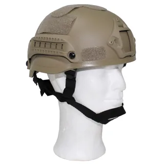 US Helm, "MICH 2002", Rails, coyote tan, ABS-Kunststoff
