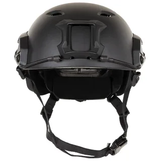 US Helm, FAST-Fallschirmjäger, schwarz, Rails, ABS-Kunststoff