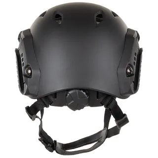 US Helm, FAST-Fallschirmjäger, schwarz, Rails, ABS-Kunststoff