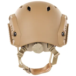 US Helm, FAST-Fallschirmjäger, coyote, Rails, ABS-Kunststoff