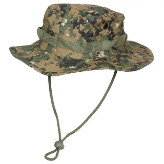 US GI Buschhut, Kinnband, GI, Boonie, Rip Stop, dig. woodl.