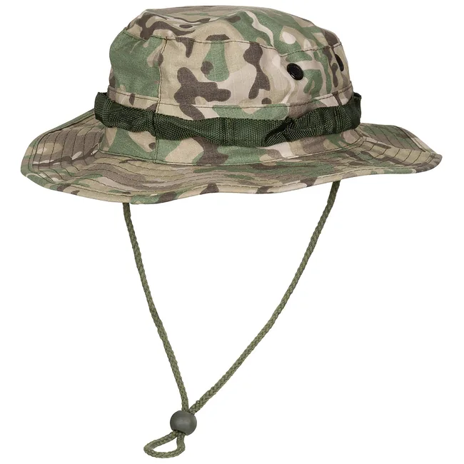 US GI Buschhut, Kinnband, GI, Boonie, Rip Stop, op.-camo