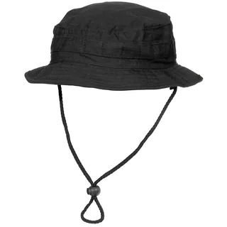 Brit. Buschhut, mit Kinnband, SF Boonie, Rip Stop, schwarz