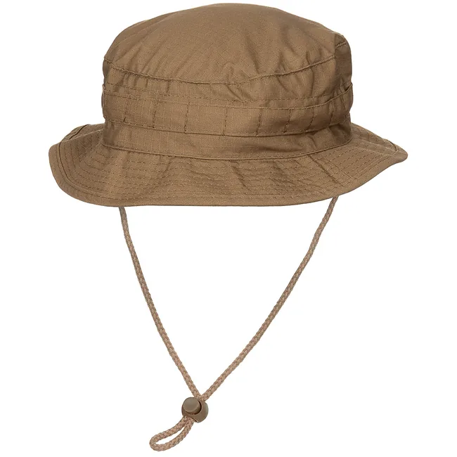 Brit. Buschhut, mit Kinnband, SF Boonie, R/S, coyote tan