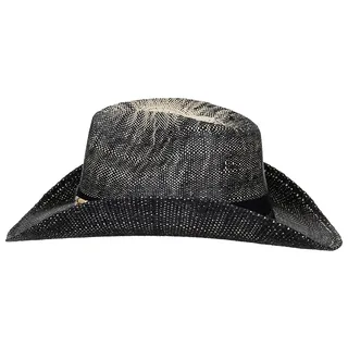 Strohhut, "Texas", mit Hutband, schwarz-braun