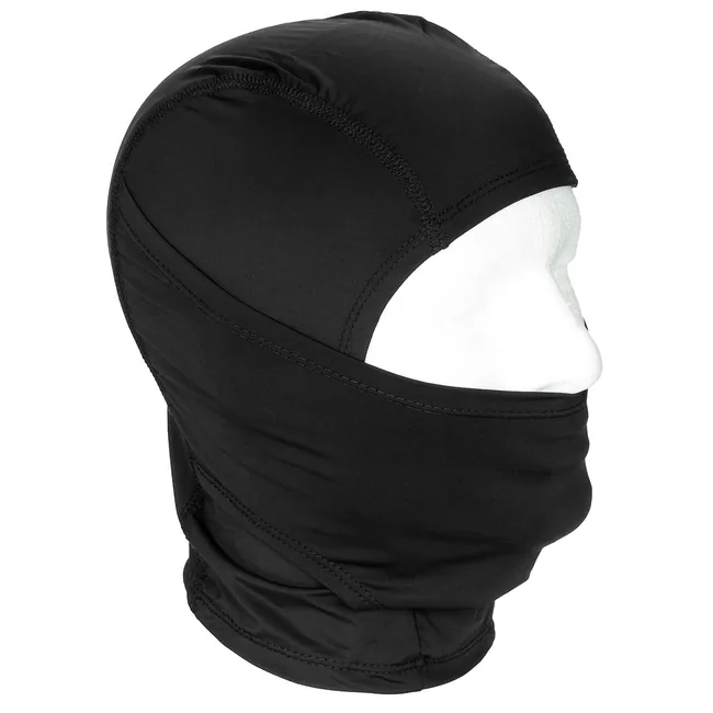 Balaclava, Schlitz, dünn, schwarz