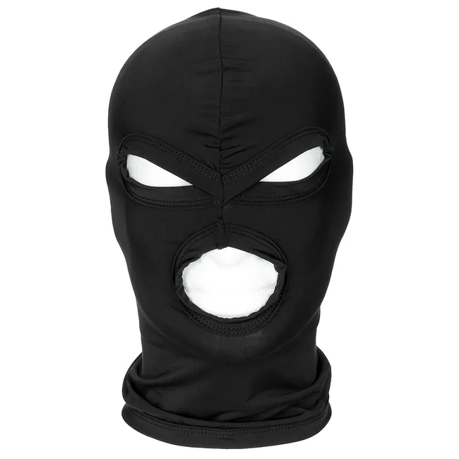 Balaclava, 3-Loch, dünn, schwarz