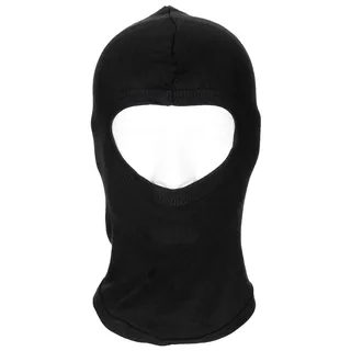 Balaclava, 1-Loch, dünn, schwarz, 100 % Baumwolle