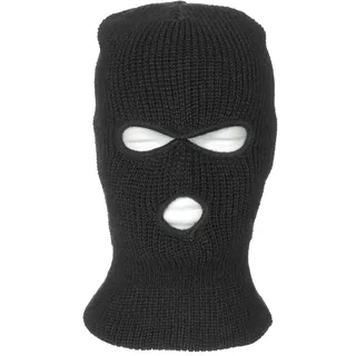 Balaclava, 3-Loch, Polyacryl, schwarz